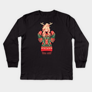 Christmas Magic Kids Long Sleeve T-Shirt